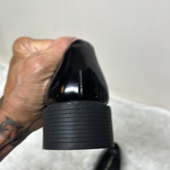 Madden Ambrosee Girl Black Loafers with Gold Accents - Picture 10 of 10